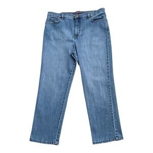 GLORIA VANDERBILT Womens Petite Size 16P Amanda Denim Blue Jeans 26" Inseam